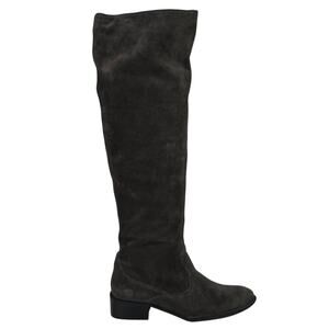 Born‎ Women's Over the Knee Boot Crown Cady 2 SZ 7.5 Grey Suede Relaxed Slouchy